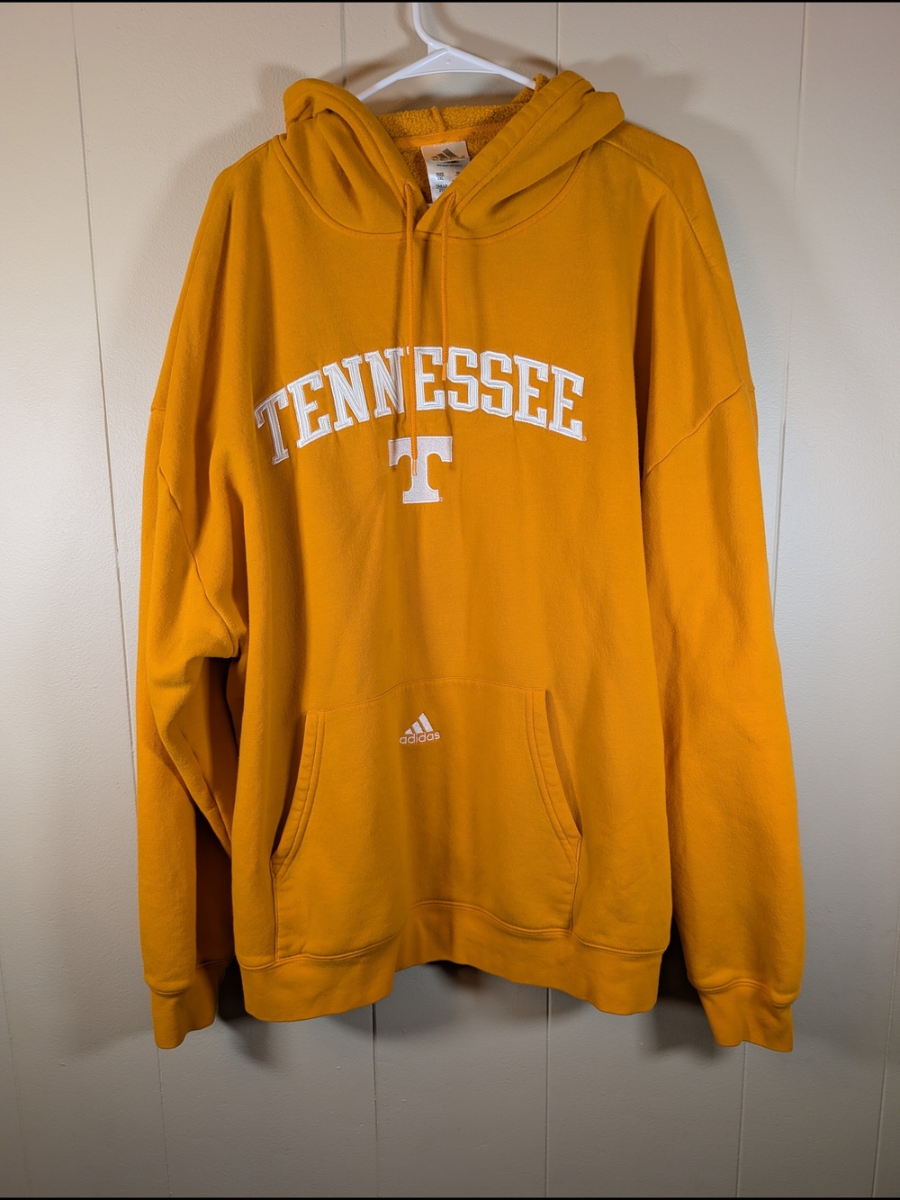 Adidas Tennessee Volunteers Hoodie Mens 2XL Orange Pullover NCAA Sweatshirt